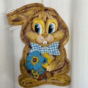 Vintage Brown Bunny Plush Unfinished Project Complete HTF